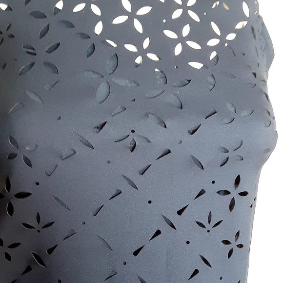 J.Crew Eyelet Blue lined dress Sz 00 - Picture 3 of 6